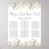 Fleur sauvage d'été - Tableau de siège du Mariage (Devant)