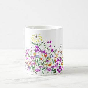 Fleur sauvage Doodle Mug