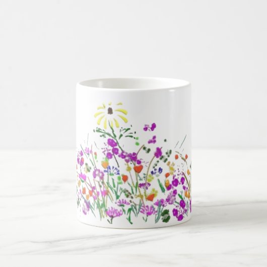 Fleur sauvage Doodle Mug (Centre)