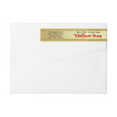 Fleur sauvage d'or envelopper autour de Étiquette  (Dos)