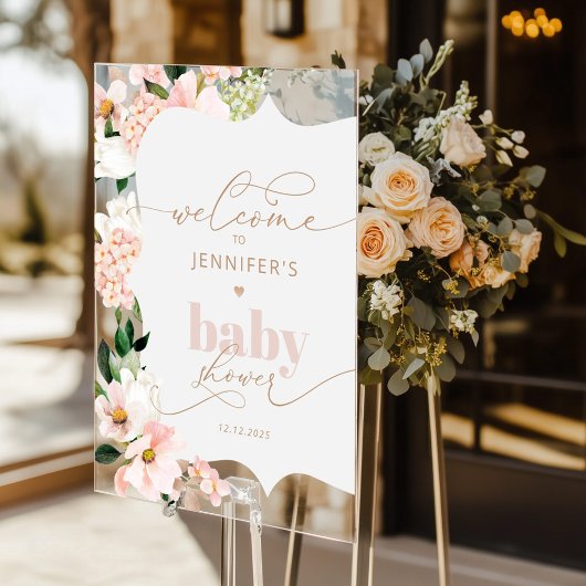 Fleur sauvage douche de baie rose pâle Accueil