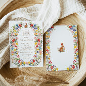 Fleur sauvage du jardin de printemps Invitation de