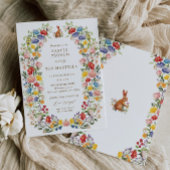 Fleur sauvage du jardin de printemps Invitation de