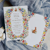 Fleur sauvage du jardin de printemps Invitation de