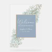 Fleur sauvage Dusty Blue Mariage Memorial (Recto)