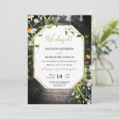 Fleur sauvage Elopement réception Photo invitation (Debout devant)