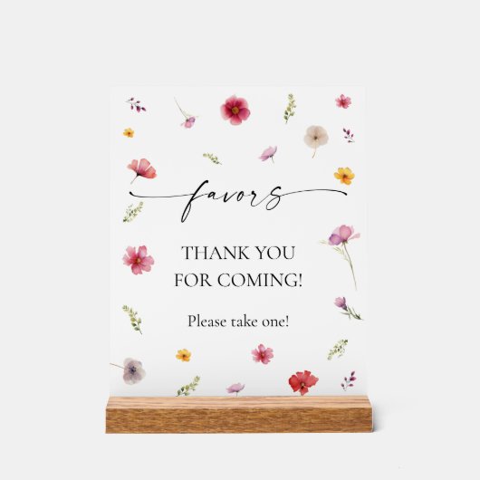 Fleur Sauvage en Guise de Remerciement (Recto)