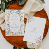 Fleur sauvage Engagement Partie Amour Invitation e