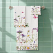 Fleur sauvage et papillons