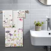 Fleur sauvage et papillons