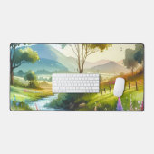 Fleur sauvage et ruisseau dans la vallée de Spring (Clavier et souris)