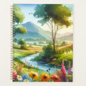 Fleur sauvage et ruisseau dans la vallée de Spring (Devant)