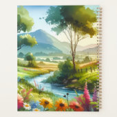 Fleur sauvage et ruisseau dans la vallée de Spring (Dos)