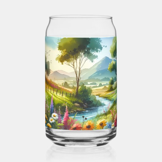 Fleur sauvage et ruisseau dans la vallée de Spring (Verso)