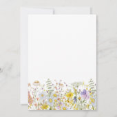 Fleur sauvage été Anniversaire Invitation Téléchar (Dos)