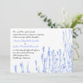 Fleur sauvage - Faire-part de mariage périphérique (Debout devant)