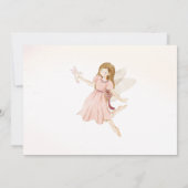 Fleur sauvage Fairy Anniversaire Photo Carte de re (Dos)