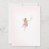 Fleur sauvage Fairy Anniversaire Photo Carte de re (Dos)
