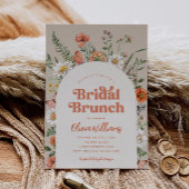 Fleur sauvage Fête des mariées Brunch Invitation
