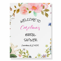 Fleur sauvage & Fête des mariées de verdure Affich