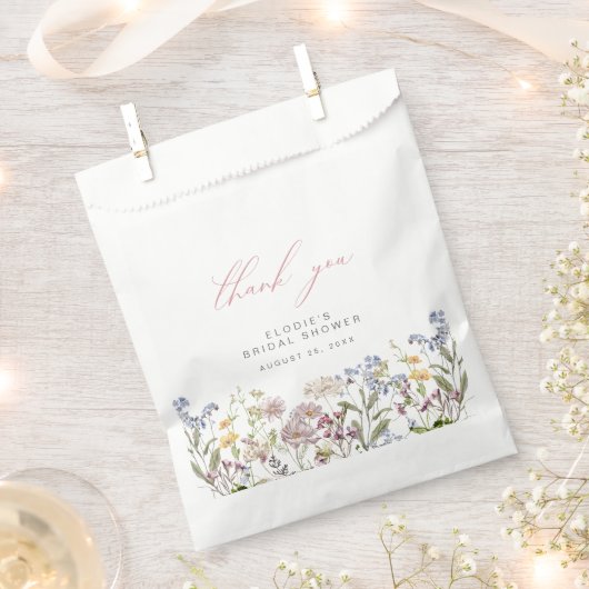 Fleur sauvage Fête des mariées Favoriser Sacs Flor (Coupé)