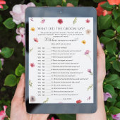 Fleur sauvage Fête des mariées Qu'A-T-Il Dit Carte