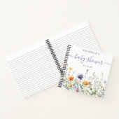 Fleur sauvage Field Baby shower Livre d'invité (Intérieur)