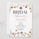 Fleur sauvage Field Boho Bridal Show Invitation (Devant)