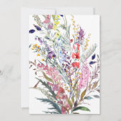 Fleur sauvage Fleurs nuptiales Invitation à la dou (Dos)