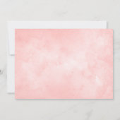 Fleur sauvage Floral baby shower photo invitation (Dos)