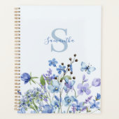 Fleur sauvage floral bleu personnalisé (Devant)