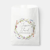 Fleur sauvage Floral Favor Sacs de mariage (Devant)