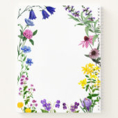 Fleur sauvage Floral Memorial Funeral Livre d'or (Dos)