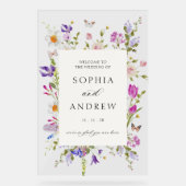 Fleur sauvage Frame Mariage Bienvenue (Recto)