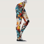 Fleur sauvage Galore Leggings (Droite)