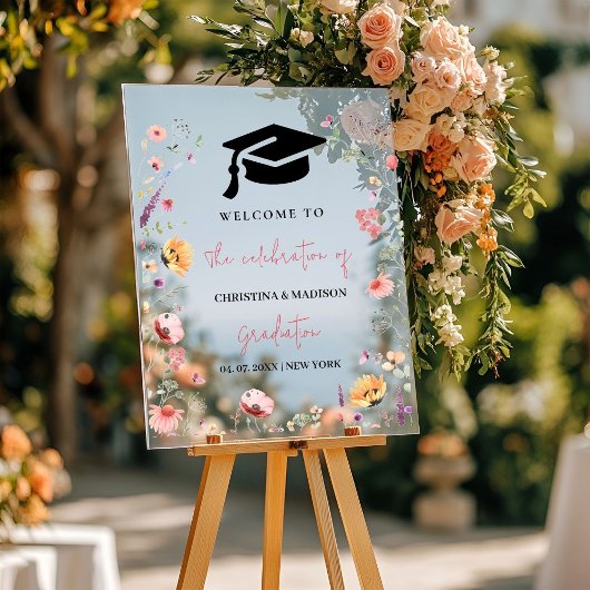 Fleur sauvage Garden Graduation Twin Affiche de bi