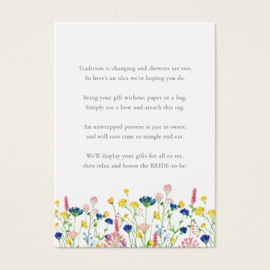 Fleur sauvage Garden No Wrap Douche écran cadeau t (Devant)