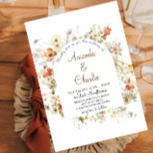 Fleur sauvage Garden Wedding Invitation
