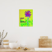 Fleur sauvage Gardez-le simple poster (Cuisine)
