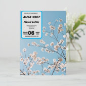 Fleur sauvage Gatefold Faire-part de mariage, Joli (Debout devant)