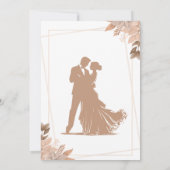 Fleur sauvage Groom et Faire-part de mariage de ma (Dos)