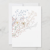 fleur sauvage | Invitation à la première communion (Dos)