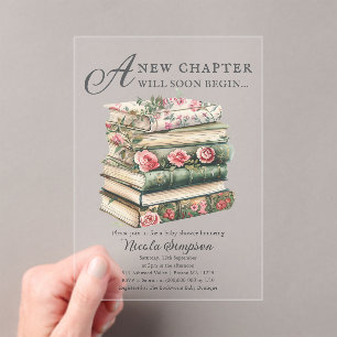 Fleur sauvage Invitation à une baby shower sur l