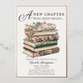 Fleur sauvage Invitation Baby shower Foil (Recto)