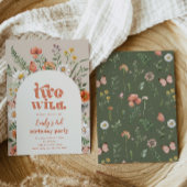 Fleur sauvage Invitation de fête d'anniversaire