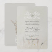 Fleur sauvage Jars Boho Faire-part de mariage (Devant / Derrière)