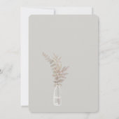 Fleur sauvage Jars Boho Faire-part de mariage (Dos)