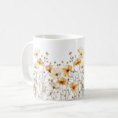 Fleur sauvage jaune Wiese Céramiques Tasse appelée (Devant gauche)