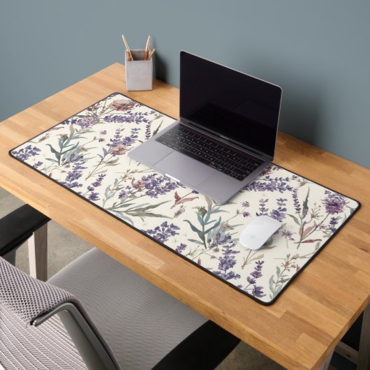 Fleur Sauvage Lavande Boho Botanique Floral (Bureau 2)