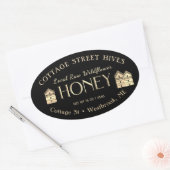 Fleur sauvage local brut ruches Étiquette de miel (Enveloppe)